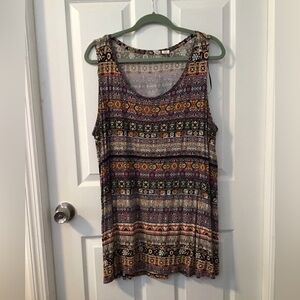 Artisan Ny Boho Multicolor Tank Top